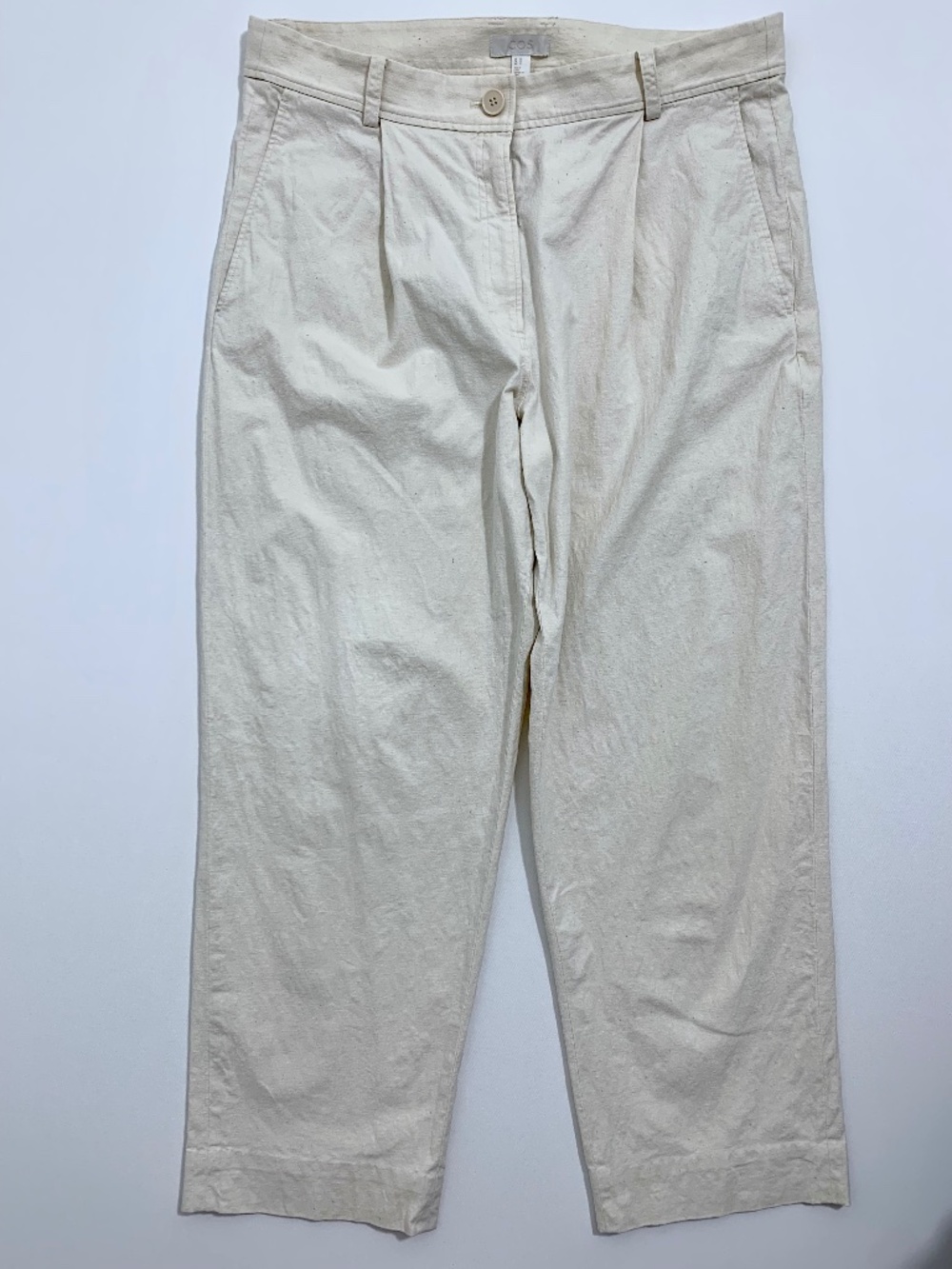 COS Women's Trouser Size 12 High Rise Straight Leg